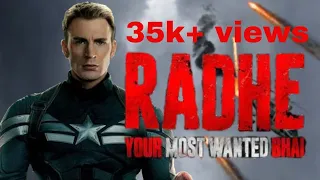 Radhe Title Track|Ft.Captain America As Radhe| Black Widow As Diya|Radhe Your Most Wanted Bhai