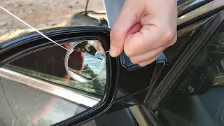 Removing add-on blind spot mirror