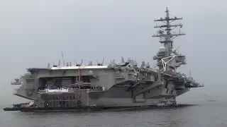 WATCH: USS Ronald Reagan docks in the Philippines for the first time