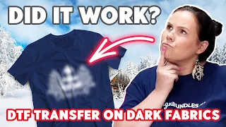 How to Sublimate on Dark Cotton T shirts 👕 DTF Direct to Film Sublimation Hack (100%)