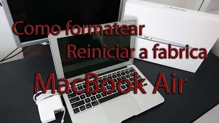 Como formatear reiniciar a fabrica OS X en MacBook Air