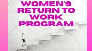 Women's Return to Work Program - Career Returnee Program for women in India|#SuchiTalks 2020