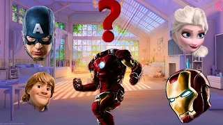 Wrong Heads Top Superheroes | Wrong Superheroes Puzzle | Can You Guess? iron man elza captain americ