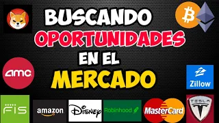 Oportunidades Para Hoy | Continuaremos Cayendo! ETH, SHIB, BTC, TSLA, DIS, AAPL, AMZN, BA, PFE, AMC