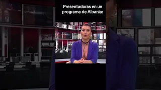 Así visten las presentadoras de un programa de Albania