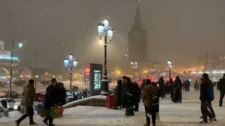 Прогулка возле Ленинградского вокзала до Метро Комсомольская, г. Москва, 07.03.2023