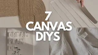 7 CANVAS DIYS | TEXTURED ART IDEAS YOU ACTUALLY WANT TO TRY 😍🤍