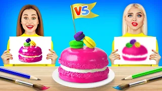 ¿Quién Dibuja Mejor? ¡Desafío Decoración de Pastel Caro VS Barato! Batalla de Arte por RATATA POWER