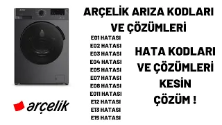 Arçelik Çamaşır Makinesi Resetleme, çamaşır makinesi arıza kodları , çamaşır makinesi hata kodları