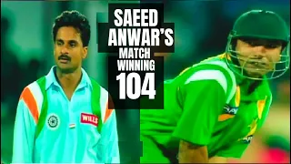 Saeed Anwar's Classic Hundred Wins the Match While Wickets Fall | Pakistan vs India