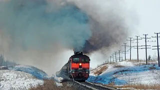 SMOKING TRAINS COMPILATION! DIESEL POWER! [1]