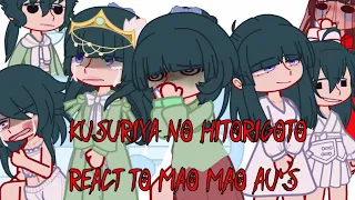 kusuriya no hitorigoto react to Mao Mao  AU'S [Original] [ Russian/English languages]