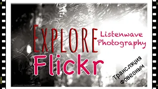 Фотография и фотограф 🔵Flickr🔴Explore -ListenWave Photography Стрим с @foveonyc