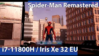 Marvel's Spider-Man Remastered on Intel Iris Xe iGPU 32EU - Gameplay Benchmark Test