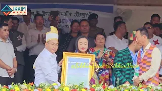 Neeyara Subba,MD of Neeyara Production were Felicitated by(SYSP) through the hand of CM.