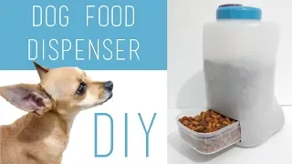 DIY Easy Puppy/Dog/Kitten/Cat Food Dispenser Using Plastic Containers