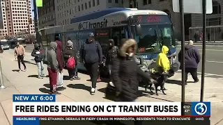 VIDEO: Free rides ending on CT Transit buses