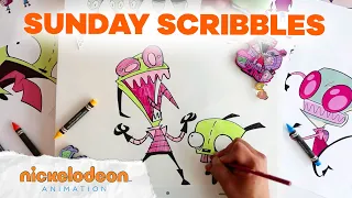 Invader Zim Speed Draw ✍️👽 Sunday Scribbles