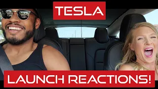 Tesla Model 3 Performance Launch Reactions! | Scaring My Friends And Family | Stealth Edition!