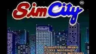 Sim City Opening Screen (SNES)