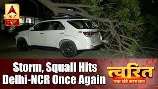 Twarit: Storm, Squall Hits Delhi-NCR Once Again, Many Trees Uprooted | ABP News