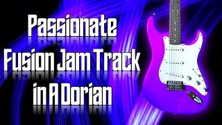 Passionate Fusion Jam Track in A Dorian 🎸 Guitar Backing Track