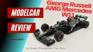 REVIEW Minichamps 1:18 Diecast Mercedes AMG W11 F1 modelcar, George Russell Sakhir GP 2020