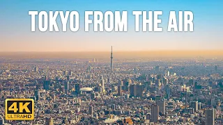 Tokyo Helicopter Tour - Aerial Views of Japan [4K]