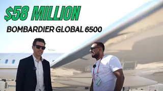 $58 Million Bombardier Global 6500 Business Jet Tour