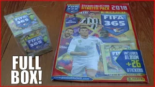 FULL BOOSTER BOX & STARTER PACK ! | Panini FIFA 365 2018 Sticker Collection