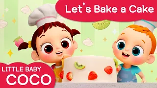 [리틀베이비 코코] Let's Bake a Cake🍰 | 영어 동요 | 같이 불러요🎶 | 베이킹🎂 | 달콤해요🧁 | 노래해요🎵|  LittlebabyCoCo