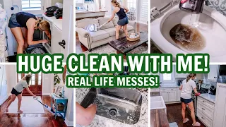 HUGE CLEAN WITH ME! | EXTREMELY SATISFYING CLEANING MOTIVATION | Amy Darley