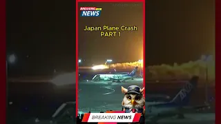 Breaking News: Video shows Japan Airlines plane in flames at Tokyo airport Part 1 #shorts #news