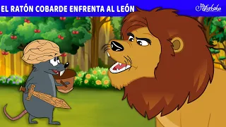 El Ratón Cobarde enfrenta al León 🐭🦁 | Cuentos infantiles para dormir en Español