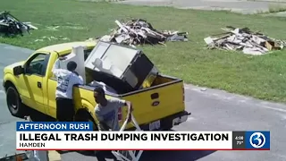 Illegal trash dumping under investigation in Hamden