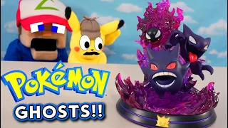 Pokemon Unite GHOSTS ATTACK!! Gengar Family Toys Playset Statue GO