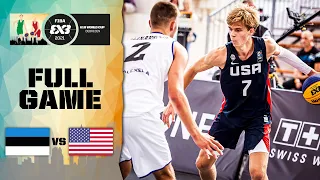 Estonia v USA | Men's - Full Game | FIBA 3x3 U18 World Cup 2021