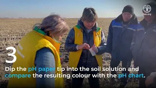 How to measure soil pH using indicator strips: Soil Doctor field exercise