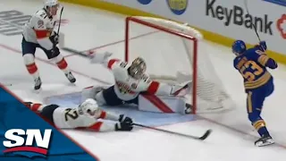 Spencer Knight Stretches Out To Rob Jeff Skinner With Spectacular Glove Save