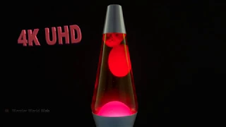 Red Lava Lamp Screen Saver to fall asleep too| Satisfying Liquid Background, 4K