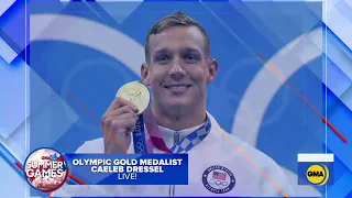 Caeleb Dressel talks about winning 5 gold medals in Tokyo