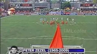 Peter Zezel Moment of Silence at BMO Field - LA Galaxy at Toronto FC - June 6 2009