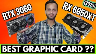 RTX 3060 Vs Rx 6650 XT | Best GPU For Gaming Under 30000 (2023) | Benchmarks
