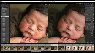 how to edit newborn photos in lightroom & photoshop
