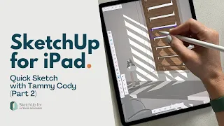 SketchUp for iPad - Bedroom Nook Office Quick Sketch - Part II (Tags and Textures)