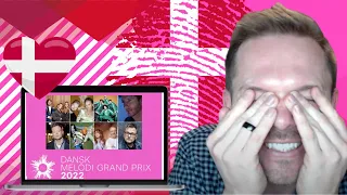 DANSK MELODI GRAND PRIX 2022 REACTION 🇩🇰 |  DENMARK EUROVISION 2022 |  EUROVISION SONG CONTEST 2022