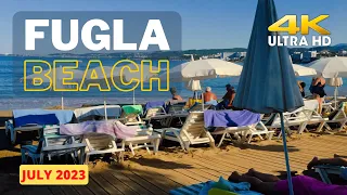 4K 🇹🇷 Beach walking tour. ⛱️ Fugla beach 🇹🇷 Turkey. July 2023  #beach #beachwalk #turkiye #walking