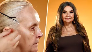 Transforming Grandma Into KIM KARDASHIAN