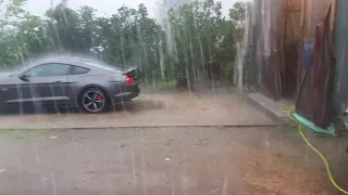 A microburst rain storm today July 8 2020