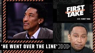Stephen A. on Scottie Pippen’s comments about MJ: ‘I think he went over the line’ | First Take